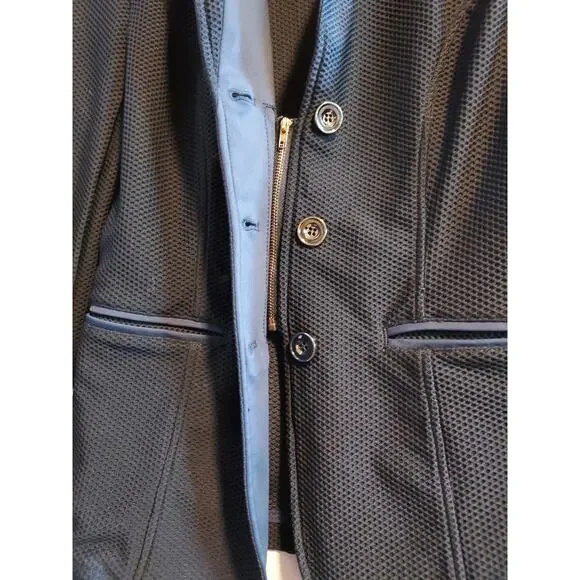 Unbranded Navy Mesh Fitted Equestrian-style Jacket - Size XS - Picture 3 of 5